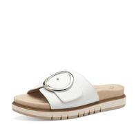 Tamaris Comfort Mules Femme Cuir élégantes, White Nappa, 39 EU