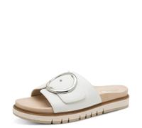 Tamaris Comfort Mules Femme Cuir élégantes, White Nappa, 40 EU