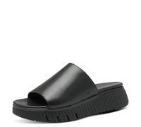 Tamaris Comfort mules femme cuir plateformes, Black, 40 EU