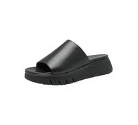 Tamaris Comfort mules femme cuir plateformes, Black, 41 EU