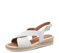 Tamaris Comfort Sandales compensées pour femme Blanc Taille 39 EU