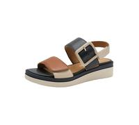 Tamaris Comfort Sandales compensées réglables pour femme - Bleu marine - Taille 38 EU