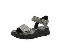Tamaris Comfort Sandales compensées réglables pour femme Wedge/Plat Sand - Noir serpent - Taille 40 EU