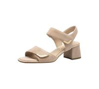 Tamaris Comfort sandales femme à talon cuir à talon bloc, Beige Suede, 37 EU