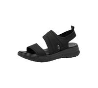 Tamaris Comfort sandales plates femme à enfiler vegan, Black Uni, 39 EU