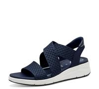 Tamaris Comfort sandales plates femme à enfiler vegan, Navy, 36 EU
