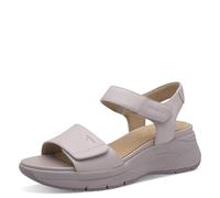 Tamaris Comfort sandales plates femme cuir avec fermeture velcro, Lilac, 39 EU