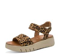 Tamaris Comfort sandales plates femme cuir plateformes, Leopard, 37 EU