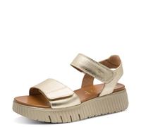 Tamaris Comfort sandales plates femme cuir plateformes, Lt Gold, 38 EU