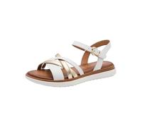 Tamaris Comfort Sandales plates pour femme Blanc Comb 38 EU