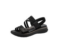 Tamaris Comfort Sandales plates réglables pour femme Noir Taille 42 EU