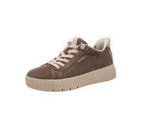 Tamaris Comfort Step in Baskets Plates en Cuir pour Femme Coupe Large Mushroom Suede 38
