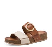 Tamaris Comfort Wedge/Plat Mule MultiAdjustable Plateforme pour femme, Ivoire, 38 EU