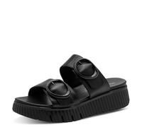 Tamaris Comfort Wedge/Plat Mule MultiAdjustable Plateforme pour femme, Noir, 42 EU