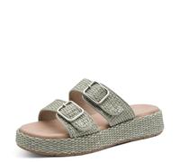 Tamaris Comfort Wedge/Plat Mule MultiAdjustable Plateforme pour Femme, Sage, 40 EU