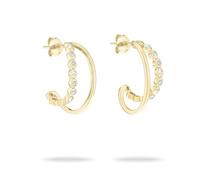 Tamaris Créole TJ-0610-E-21 Argent 925 IP Or, 2,1 cm, Argent sterling, Zircone cubique