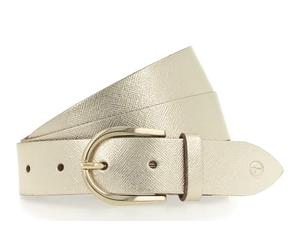 Tamaris Cuir ceinture Leather Belt W80 Platinum Gold doré