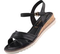 Tamaris Damen Keil Sandaletten Schwarz