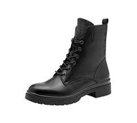 Tamaris Damen Lace Boot Flat 1-25236-43, Bottes courtes à la cheville pour femme, Black Glam, 36 EU, Noir Glam, 36 EU