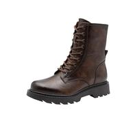 Tamaris Damen Lace Boot Flat 1-25908-41, Bottes courtes à la cheville pour femme, marron, 39 EU, marron, 39 EU