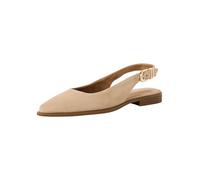 Tamaris Escarpin à bride arrière plat pour femme en cuir beige 39 EU