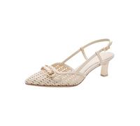 Tamaris Escarpin à bride arrière talon aiguille Femme Beige 38 EU