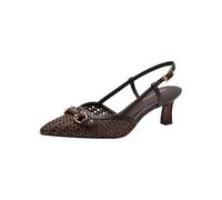 Tamaris Escarpin 29634-44 à bride arrière talon aiguille cuir pour femme brun 38 EU