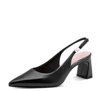 Tamaris Escarpin à bride arrière pour femme à talon bloc en cuir