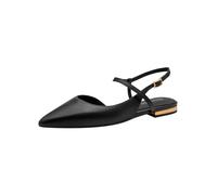 Tamaris Escarpin à bride arrière pour femme à talon bloc en cuir noir 38 EU