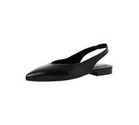 Tamaris Escarpin à bride arrière pour femme à talon bloc en cuir noir 39 EU