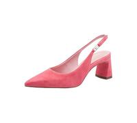Tamaris Escarpin pour femme à bride arrière talon bloc cuir rose Taille 37 EU