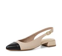 Tamaris Escarpin pour femme à bride arrière talon bloc beige 39 EU