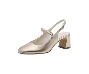 Tamaris Escarpin à bride arrière pour femme avec talon bloc métallique 40 EU