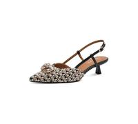 Tamaris Escarpins à bride arrière beige / cappuccino / noir, Taille 38