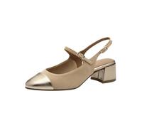 Tamaris Escarpins à bride arrière noisette / or, Taille 40