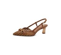 Tamaris Escarpin femme à bride arrière talon aiguille brun 40 EU