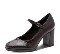 Tamaris Escarpins à Talon Bloc pour Femme Marron (Mocca Croco), 41