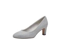 Tamaris Escarpins à Talon Bloc pour Femme, Silver Glam, 42 EU