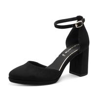 Tamaris Escarpins ouverts 22463-45 avec bride et talon bloc Femme 38 Noir
