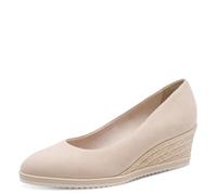 Tamaris Escarpins femme à talon compensé cuir beige 40 EU