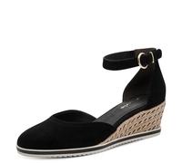 Tamaris Escarpins femme à talon compensé cuir noir 39 EU