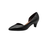 Tamaris escarpins femme à talon entonnoir cuir noir 36 EU