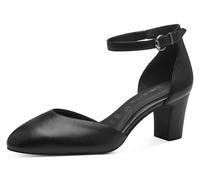 Tamaris Escarpins femme à talon bloc cuir noir 36 EU
