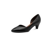 Tamaris escarpins femme à talon entonnoir cuir noir 36 EU