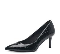 Tamaris Escarpins végétaliens à Talons Aiguilles pour Femme, Black Croco., 35 EU