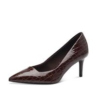 Tamaris Escarpins végétaliens à Talons Aiguilles pour Femme, Marron Croco, 37 EU
