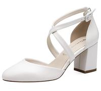 Tamaris Escarpins végétaliens élégants pour Femme, Blanc Mat, 40 EU