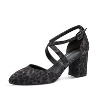 Tamaris Escarpins végétaliens élégants pour Femme, Gris léopard, 41 EU