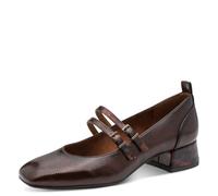Tamaris Escarpins à lanières 1-22318-43 - végétaliens, carré, petit talon bloc - Marron 39 EU