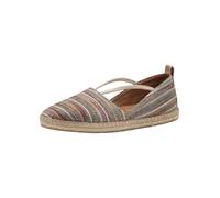 Tamaris Espadrilles bleu pastel / cappuccino / vert clair / rouge cerise, Taille 37